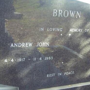 BROWN Andrew John 1917-1983