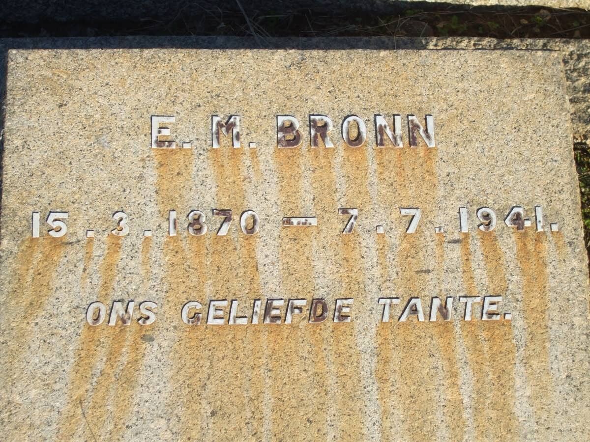 BRONN E.M. 1870-1941