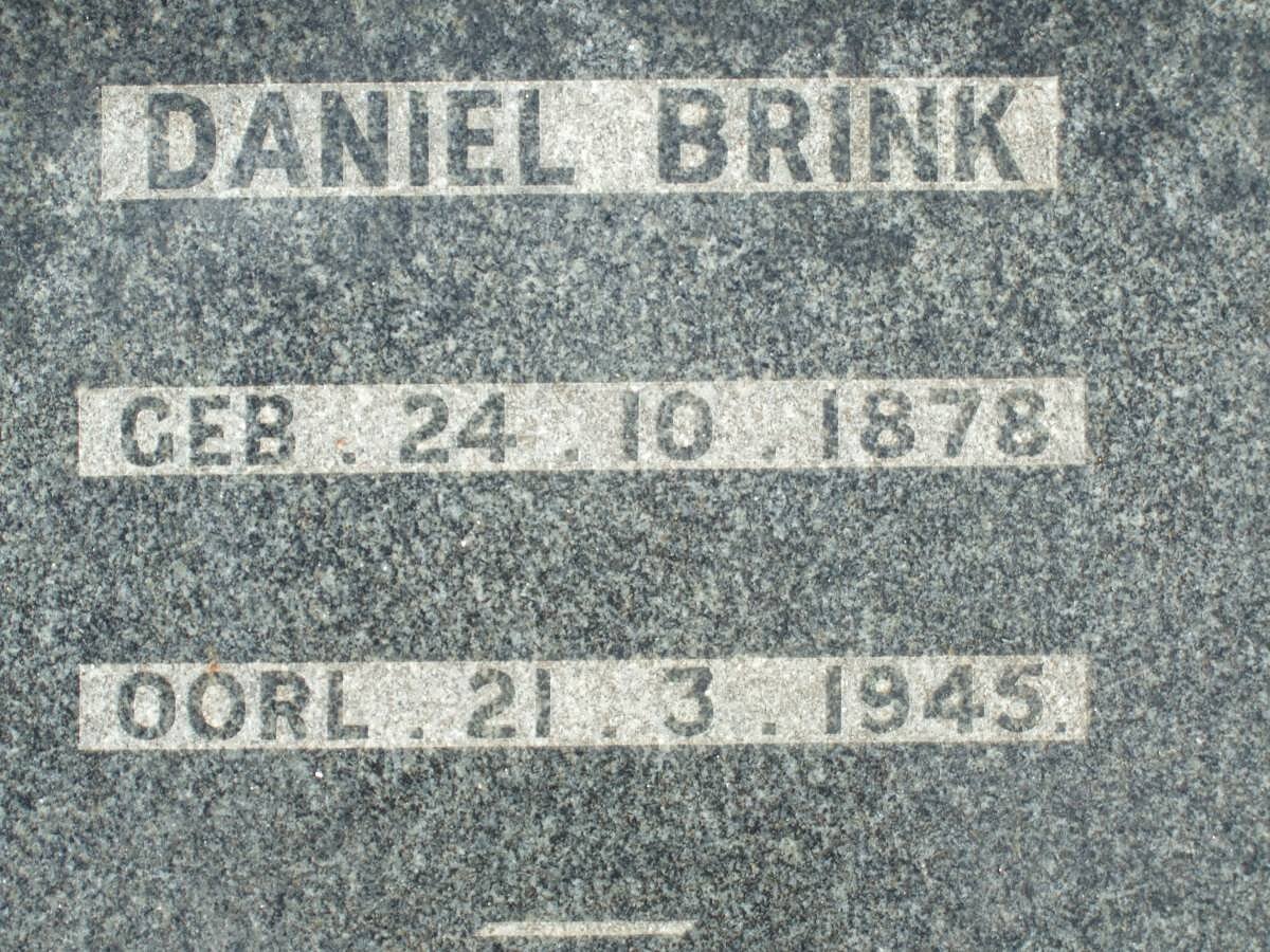 BRINK Daniel 1878-1945
