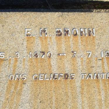 BRONN E.M. 1870-1941