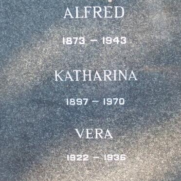 BARTH Alfred 1871-1943 :: BARTH Katharina 1897-1970 :: BARTH Vera 1922-1936 :: BARTH Lothar 1923-1996