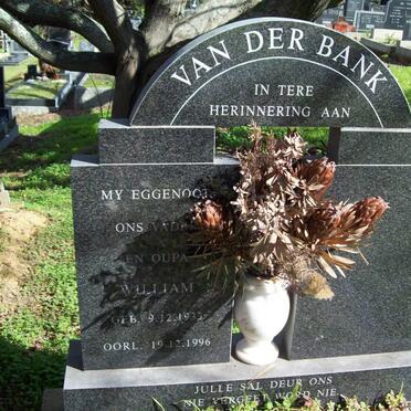 BANK William, van der 1933-1996