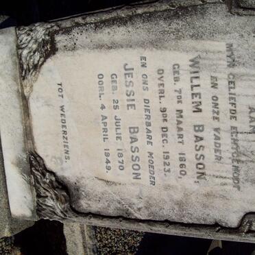 BASSON Willem 1860-1923 &amp; Jessie 1870-1949