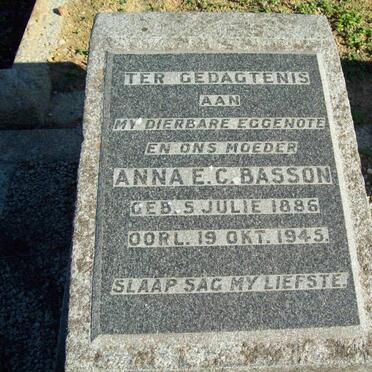 BASSON Anna E.C. 1886-1945