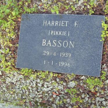 BASSON Harriet F. 1939-1996