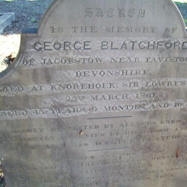 BLATCHFORD George -1861