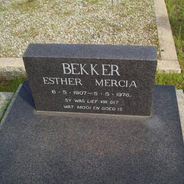 BEKKER Esther Mercia 1907-1976