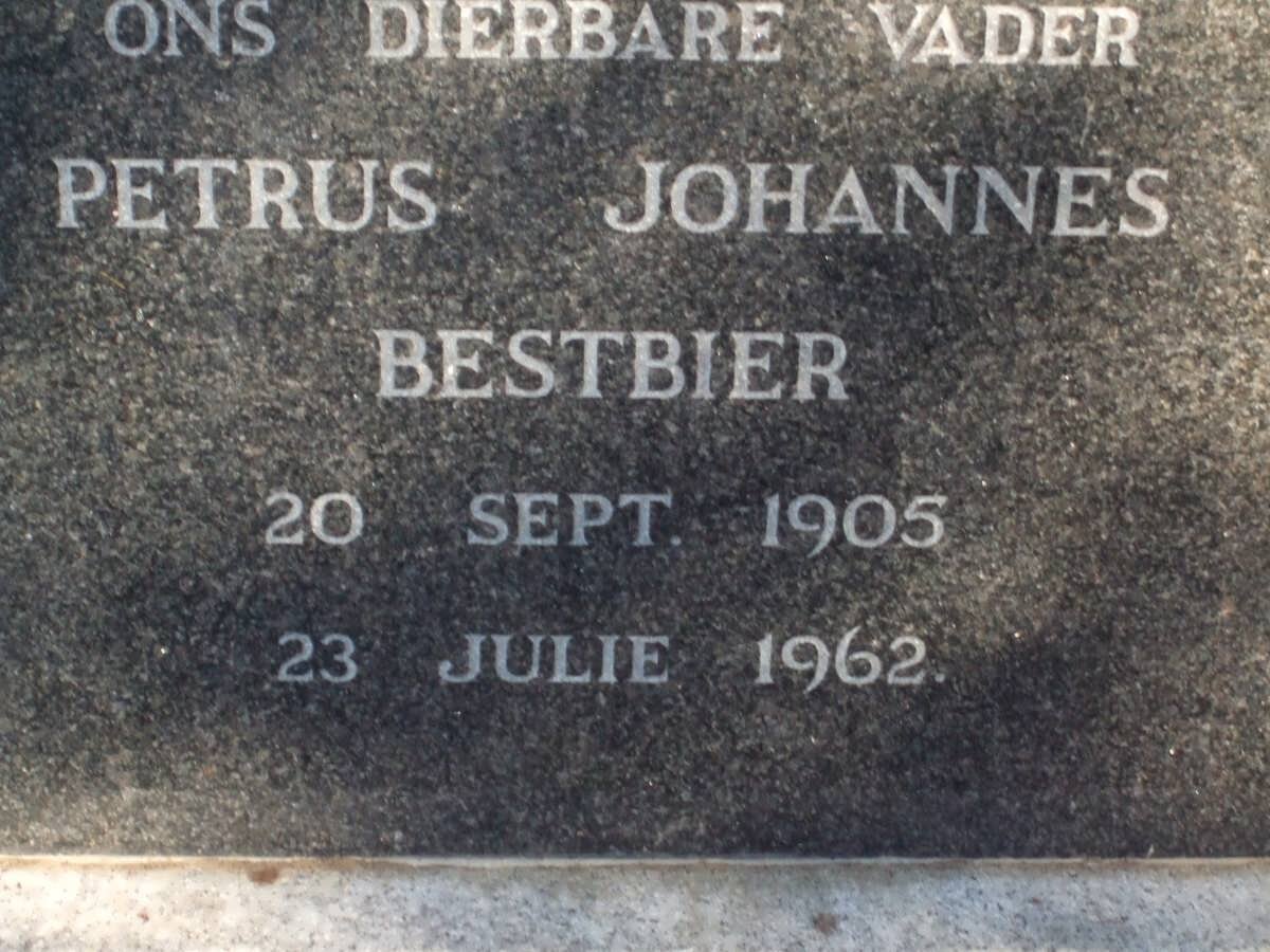 BESTBIER Petrus Johannes 1905-1962