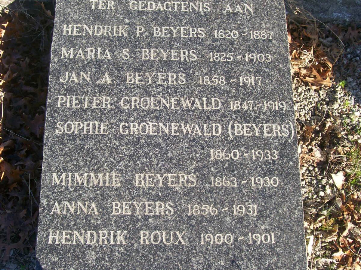 BEYERS :: ROUX :: GROENEWALD