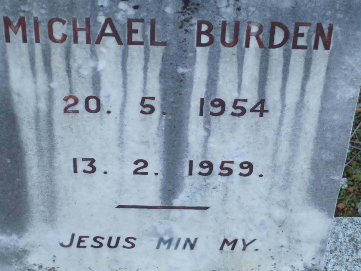 BURDEN Michael 1954-1959
