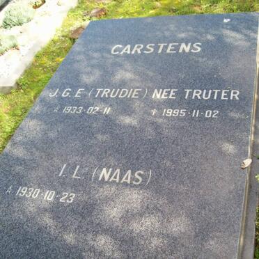 CARSTENS I.L. 1930- &amp; J.G.E. nee TRUTER 1933-1995