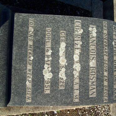 COERTZE Francois Bosman 1926-1951