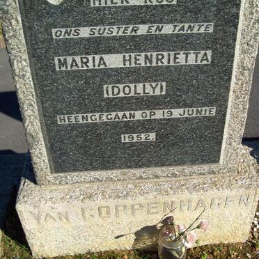 COPPENHAGEN Maria Henrietta, von -1952