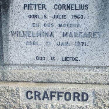 CRAFFORD Pieter Conrlius -1960 &amp; Wilhelmina Margaret -1971