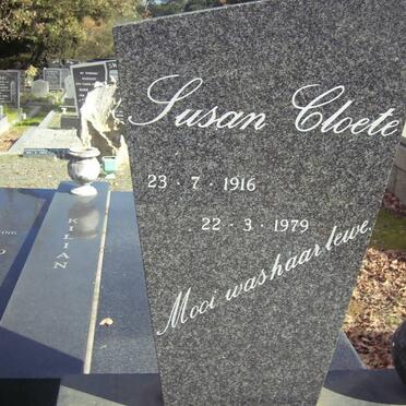 CLOETE Susan 1916-1979