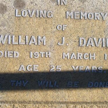 DAVIDSE William J. -1919