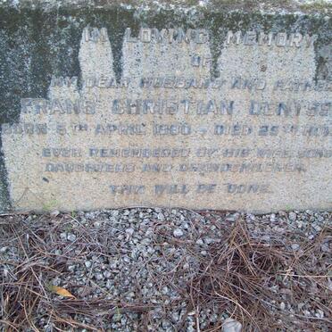 DENYSSEN Frans Christiaan 1880-1945