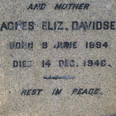 DAVIDSE Agnes Elizabeth 1894-1946