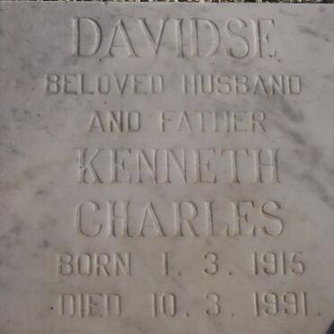 DAVIDSE Kenneth Charles 1915-1991