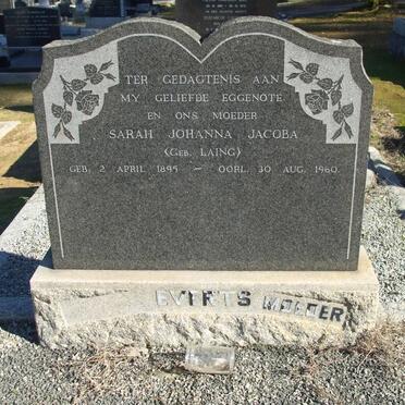EVERTS Sarah Johanna Jacoba nee LAING 1895-1960