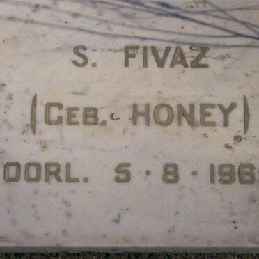FIVAZ S. nee HONEY -1965