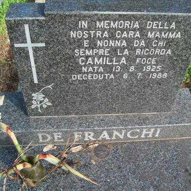 FRANCHI Camilla Foce, de 1925-1988