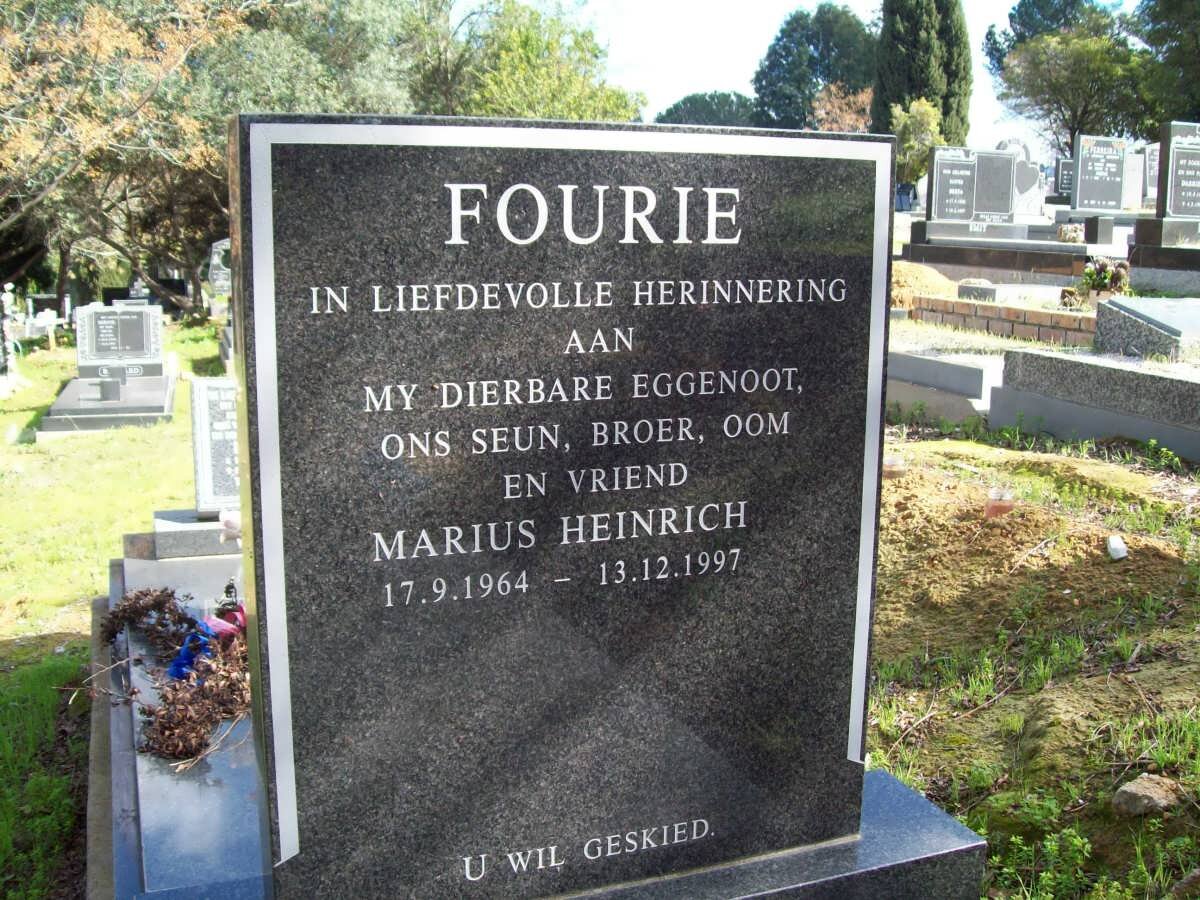 FOURIE Marius Heinrich 1964-1997