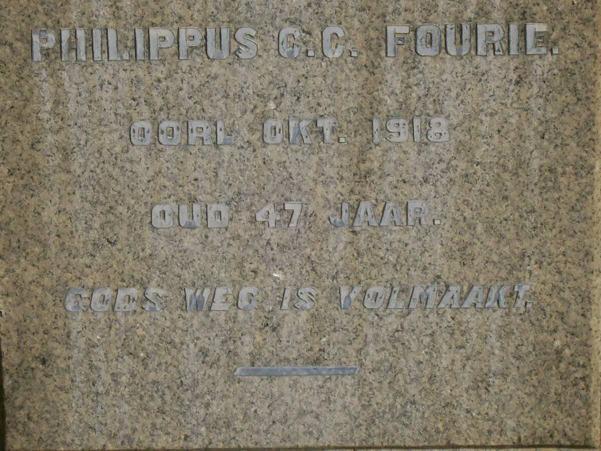 FOURIE Philippus C.C. -1918