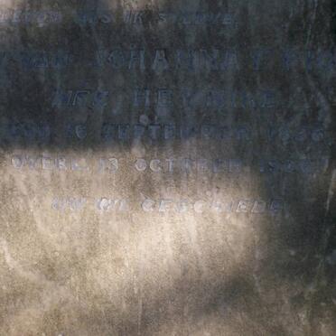 FICK J.W. H. 1838-1902 &amp; Johanna F. HEYNIKE 1836-1906