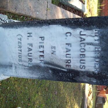 FAURE Pieter H. &amp; Angelique M. BAMBERGER :: FAURE Jacobus C. :: FAURE Pieter H. :: HUGO Alexina J. nee FAURE