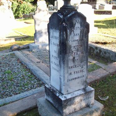 FAURE Pieter H. &amp; Angelique M. BAMBERGER :: FAURE Jacobus C. :: FAURE Pieter H. :: HUGO Alexina J. nee FAURE
