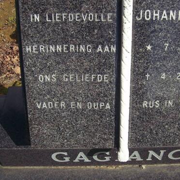 GAGIANO Johannes W.B. 1913-1981