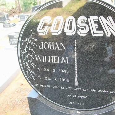 GOOSEN Johan Wilhelm 1943-1992