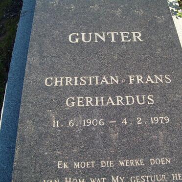 GUNTER Christiaan Frans Gerhardus 1906-1979 &amp; Elizabeth Bridget MEIRING 1915-1997 :: GUNTER Merine 1936-1963