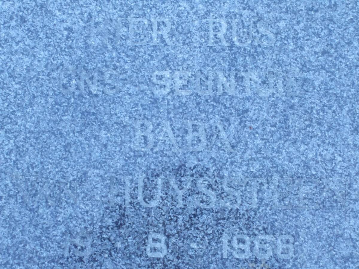 HUYSSTEEN baba seuntjie -1966