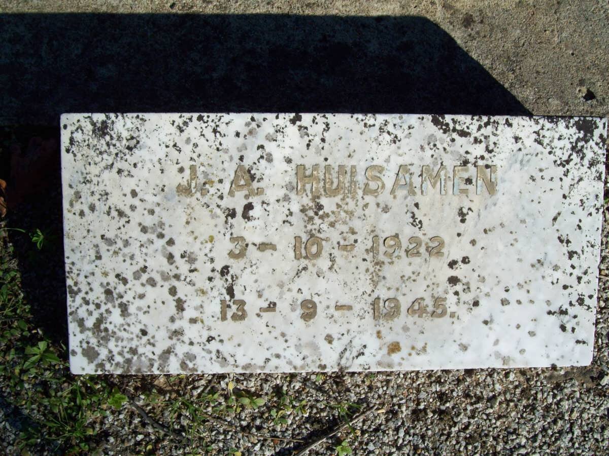 HUISAMEN J.A. 1922-1945