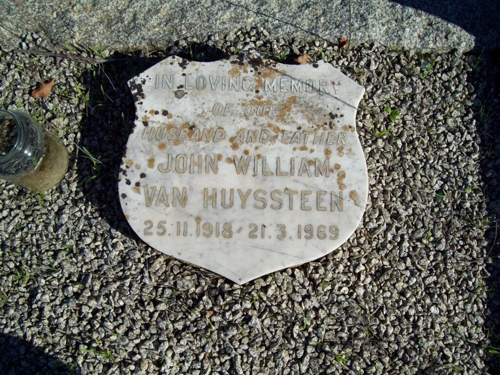 HUYSTEEN John William, van 1918-1969