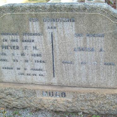 HUGO Pieter F.M. 1868-1944 &amp; Louisa A. -1955