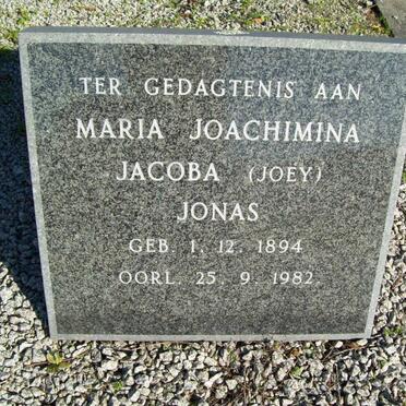 JONAS Maria Joachimina Jacoba 1894-1982