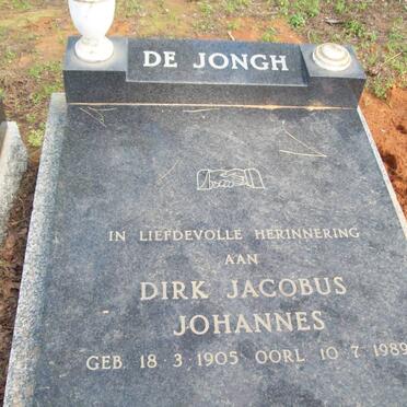 JONGH Dirk Jacobus Johannes, de 1905-1989