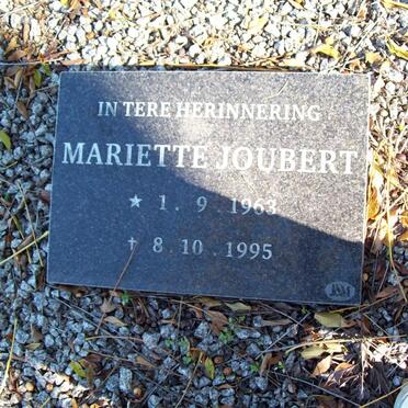 JOUBERT Mariette 1963-1995