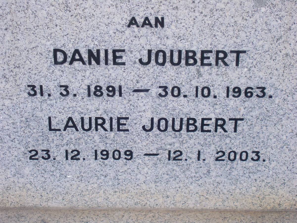 JOUBERT Danie 1891-1963 :: JOUBERT Laurie 1909-2003
