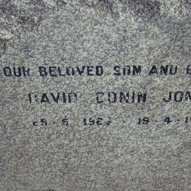 JONES David Conin 19??-1978