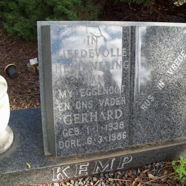 KEMP Gerhard 1938-1986