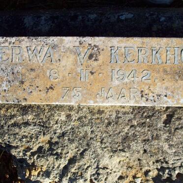 KERKHOF Erwa, v. -1942