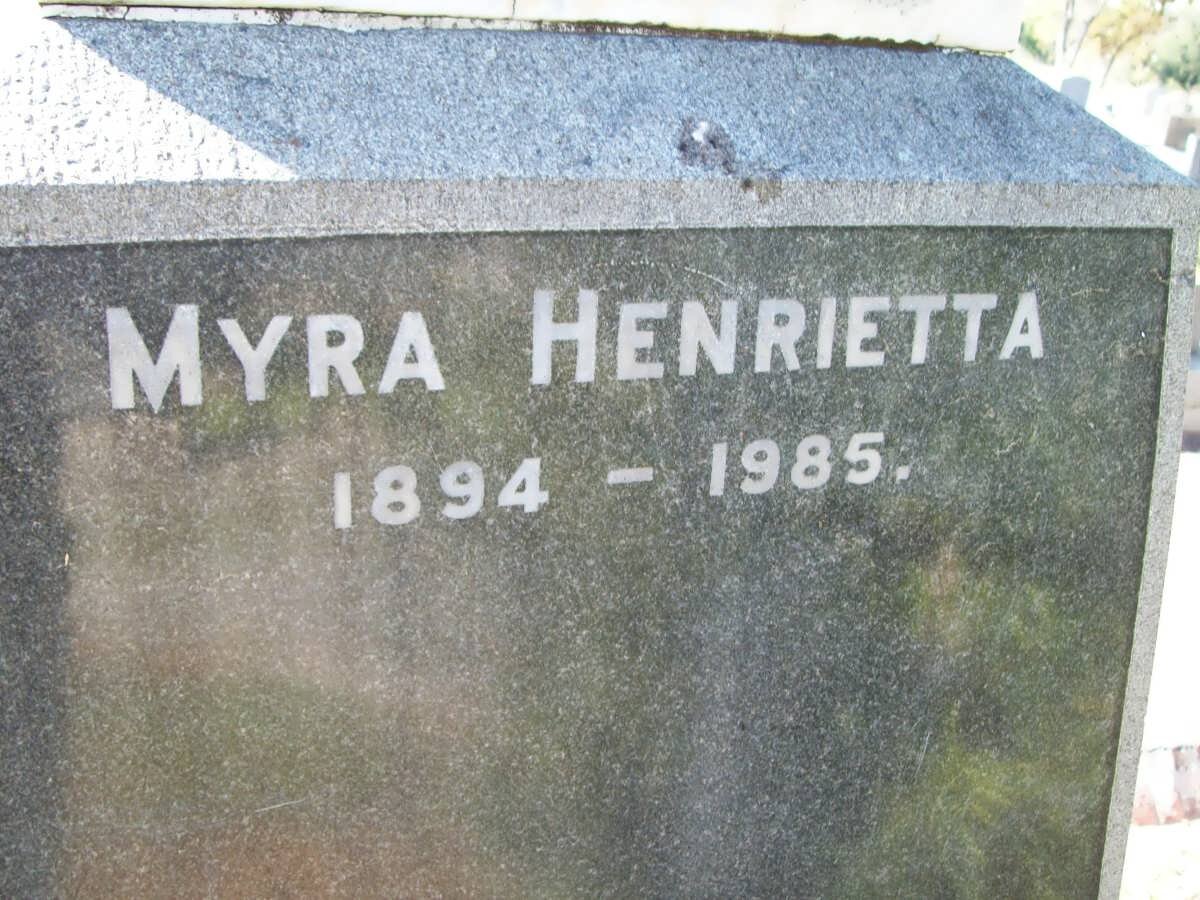 KNOBLAUCH Myra Henrietta 1894-1985