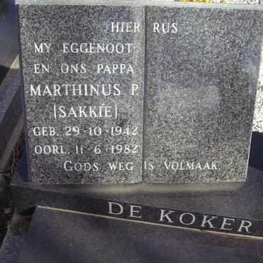 KOKER Marthinus P., de 1942-1982