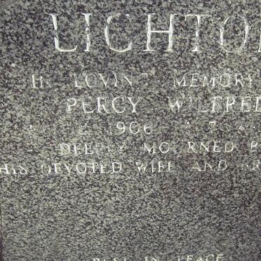 LICHTON Percy Wilfred 1906-198?