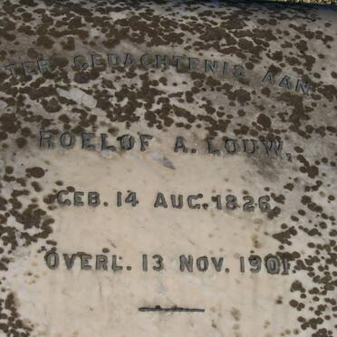 LOUW Roelof A. 1826-1901 &amp; ? Magdalena SCHOLTZ 1836-1896