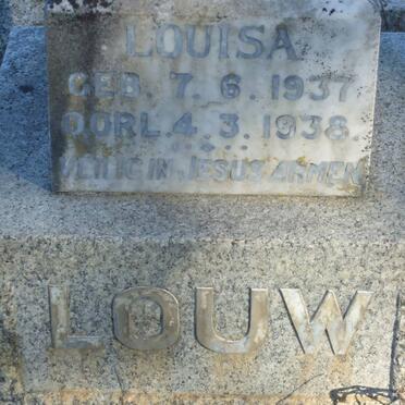 LOUW Louisa 1937-1938